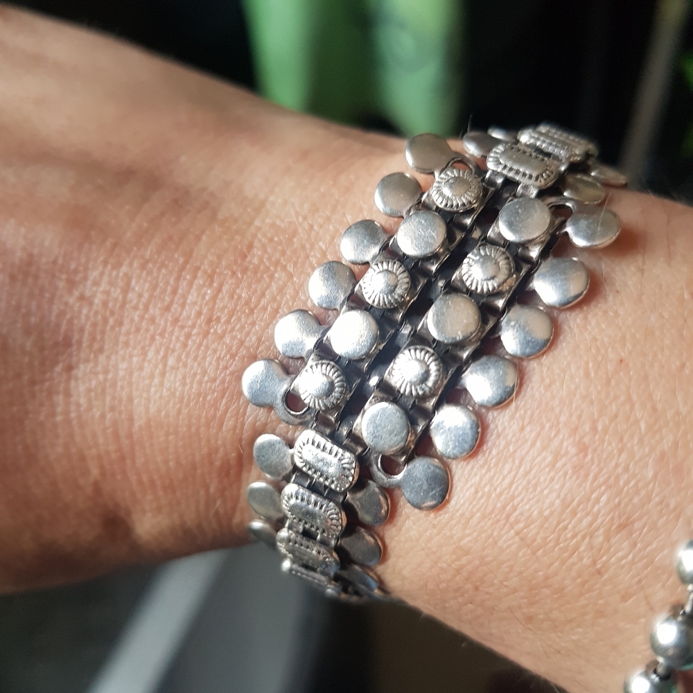 Tribal Ethnic Silver 801 Bracelet